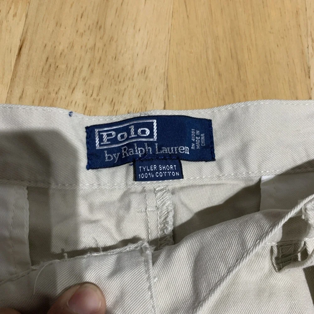 Polo Ralph Lauren Shorts Men's‎ 40 Vintage Tyler Short Pleated Chino Khaki